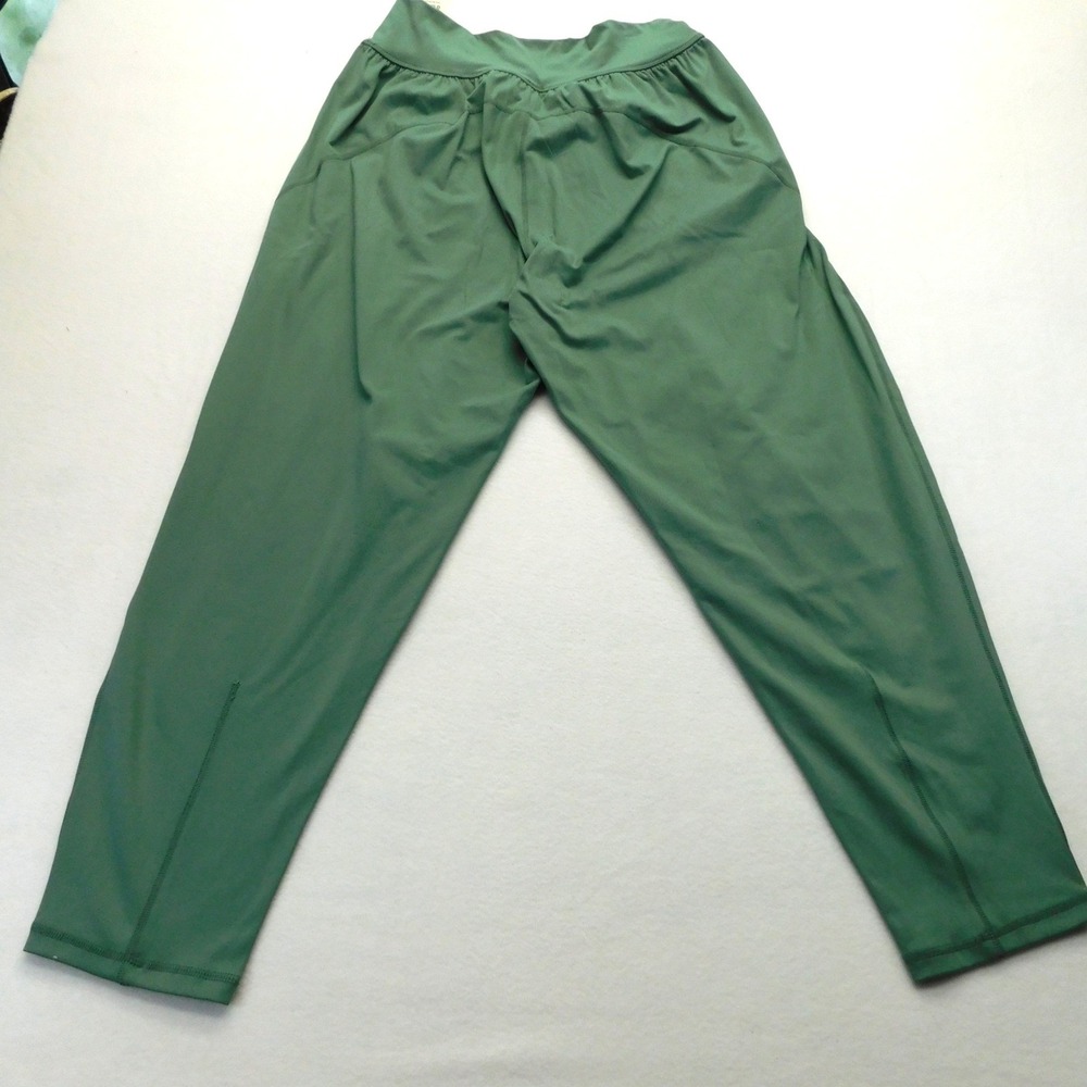 Mono B Women's L Green High Waist Barrel Jogger Pants Pockets Athletic - Picture 3 of 9